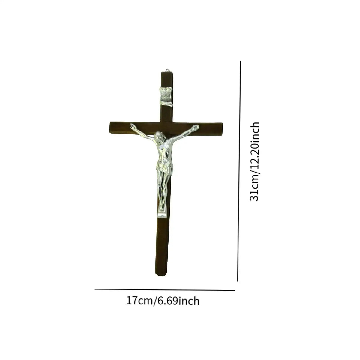 Wooden Wall Crucifix | Jesus Figurine | PriceLows™