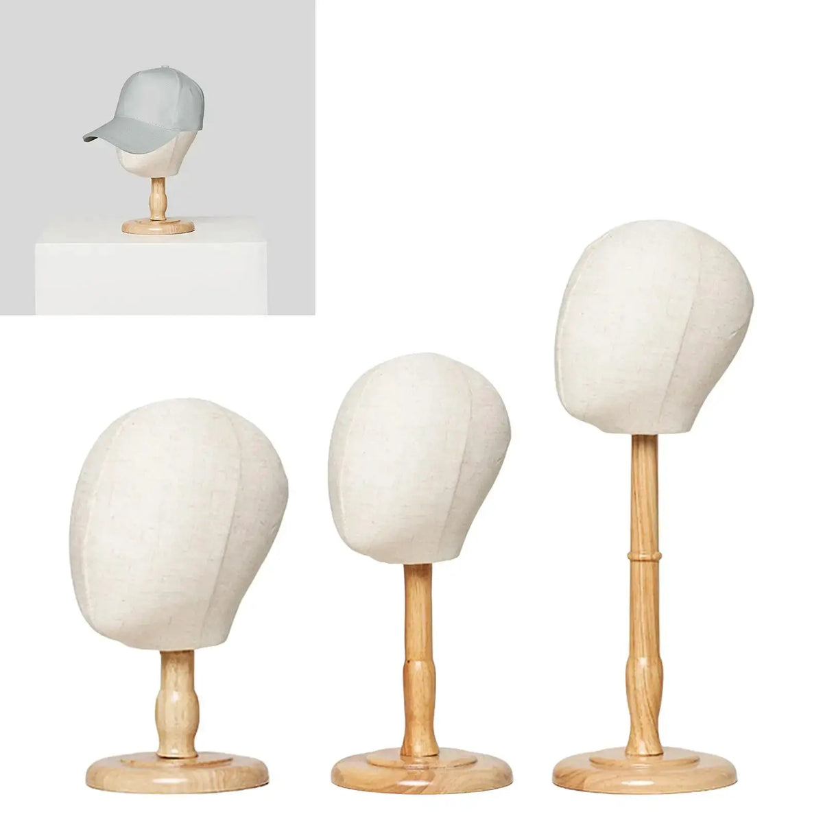 Wooden Wig Stand | Children Size | PriceLows™