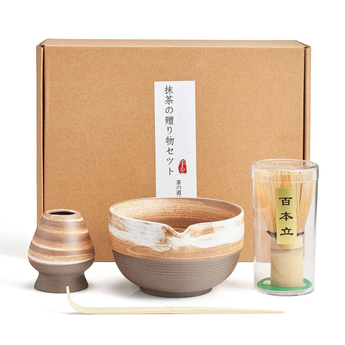 Japanese Matcha Set, Cream | 17 oz | Bamboo | Home Decor