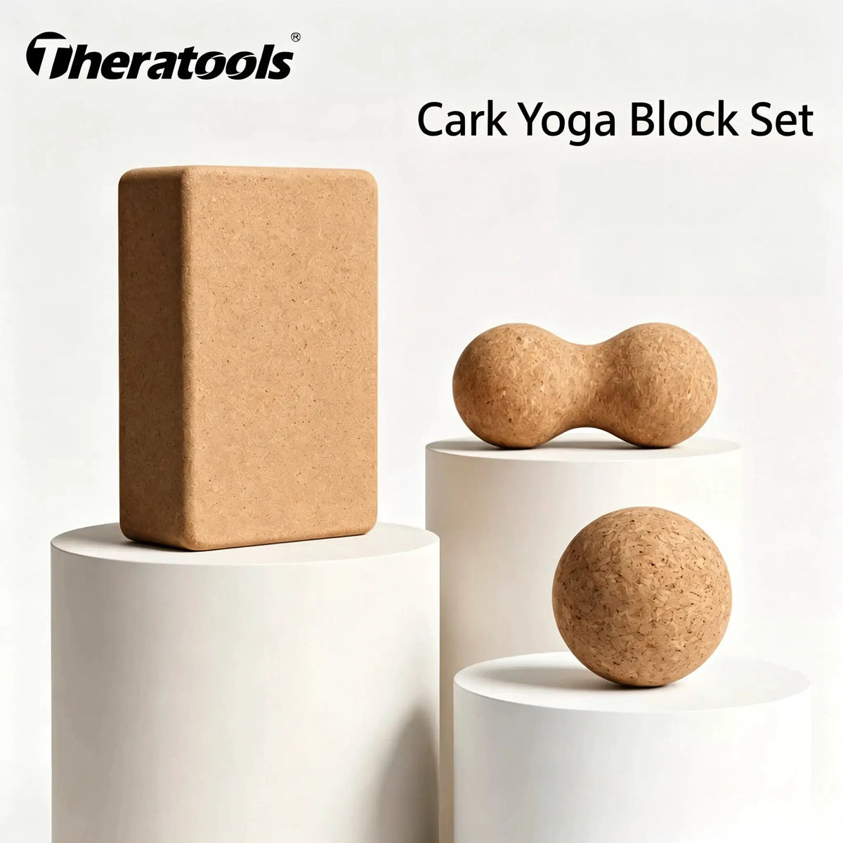 Yoga Block Set | High Density Cork | PriceLows™