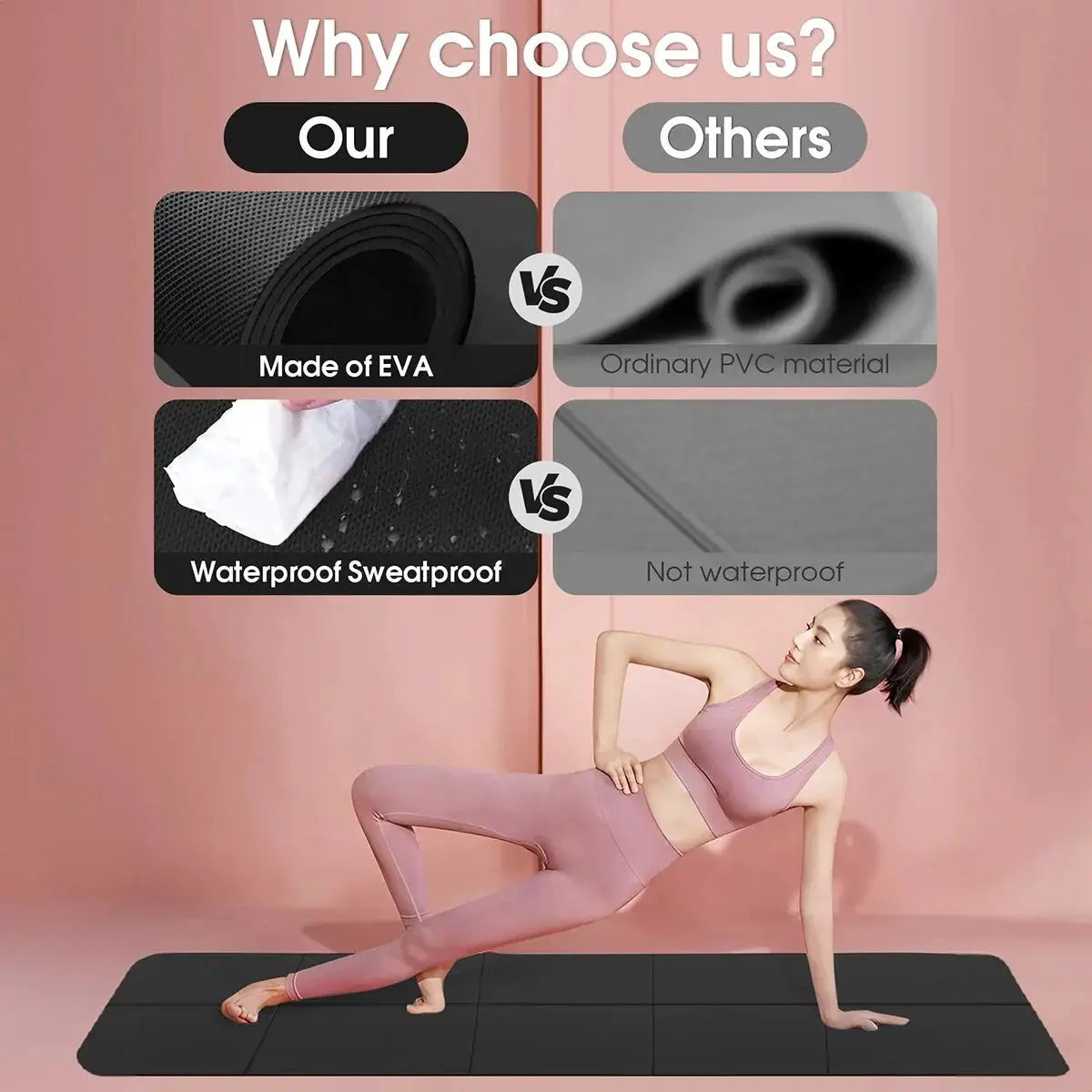 Yoga Mat | Non Slip 4Mm | PriceLows™