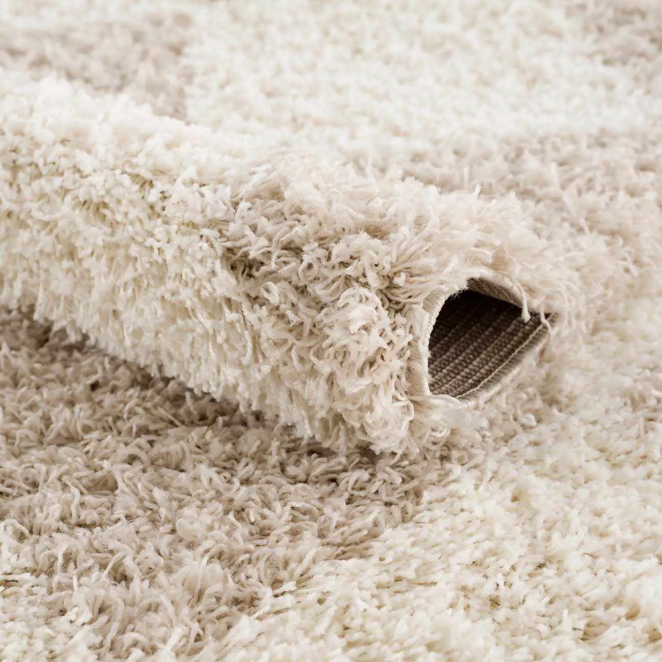 Zahur Cream & Beige Diamond Area Rug from PriceLows™
