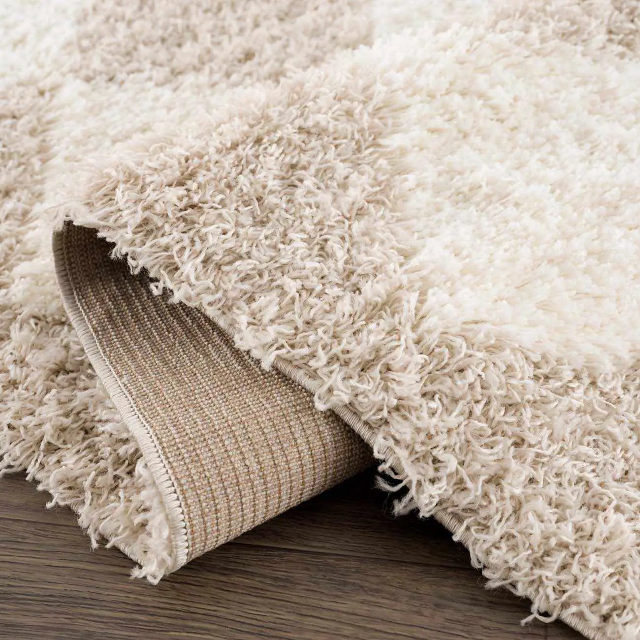 Zahur Cream & Beige Diamond Area Rug from PriceLows™