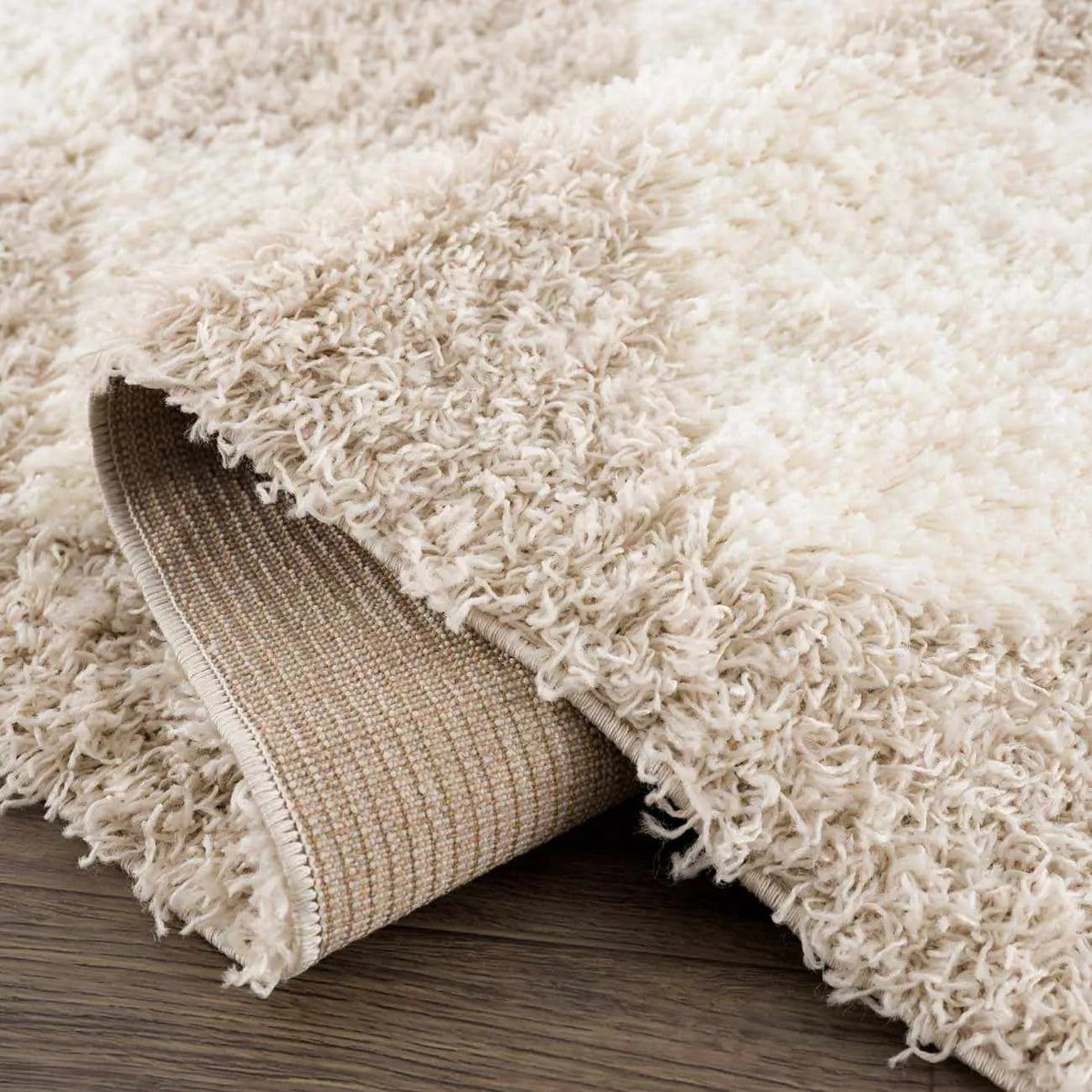 Zahur Cream & Beige Diamond Area Rug from PriceLows™