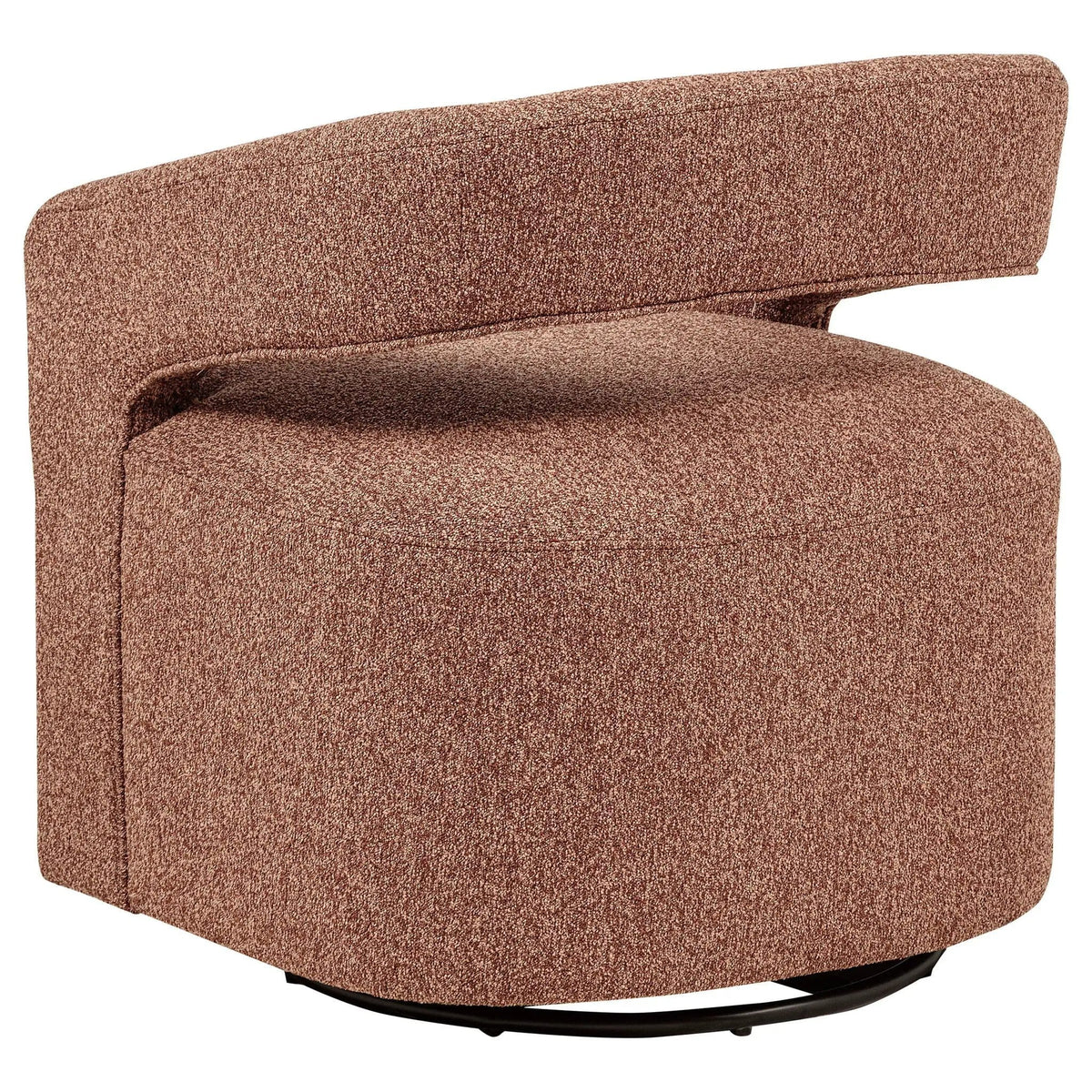 Westhill Boucle Upholstered Swivel Accent Chair Berry | 28.25 x 25 x 29 in | Boucle | Living Room