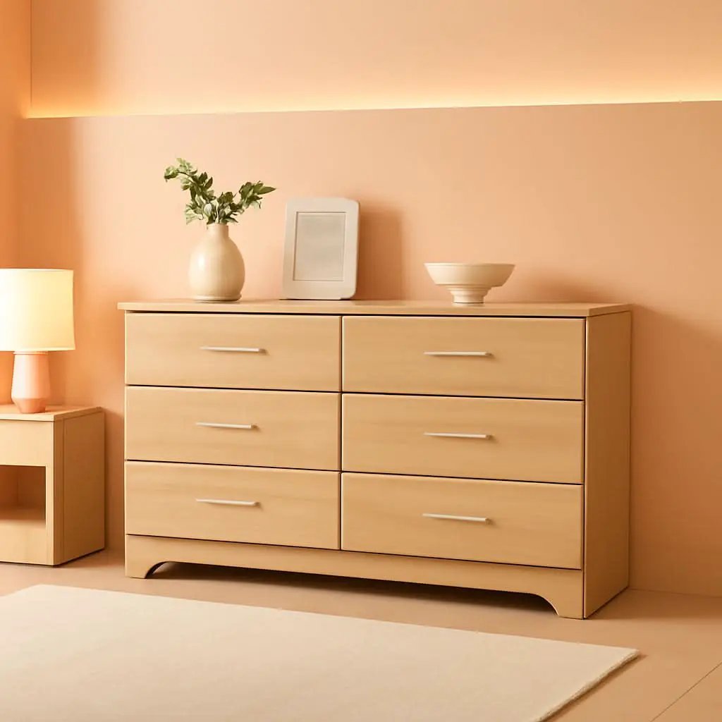 Brookside 6 Drawer Dresser Driftwood Nursery Furniture from PriceLows™