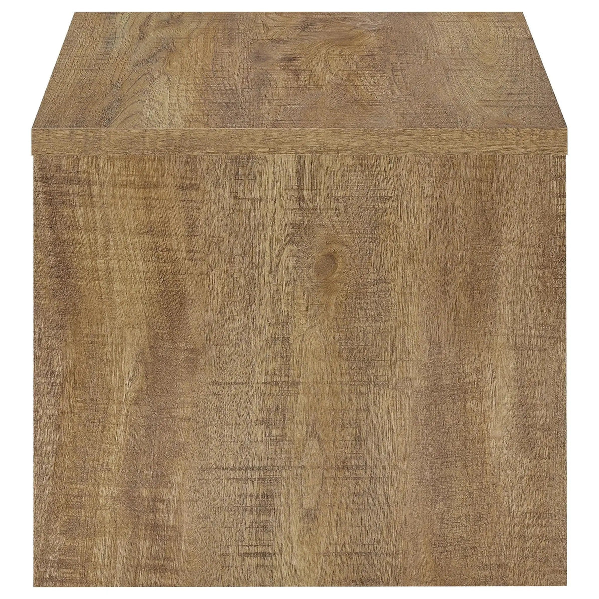 Canoga Engineered Wood Accent Side End Table Mango | 23.5 x 23.5 x 21.75 in | Engineered Wood & Veneer | Living Room