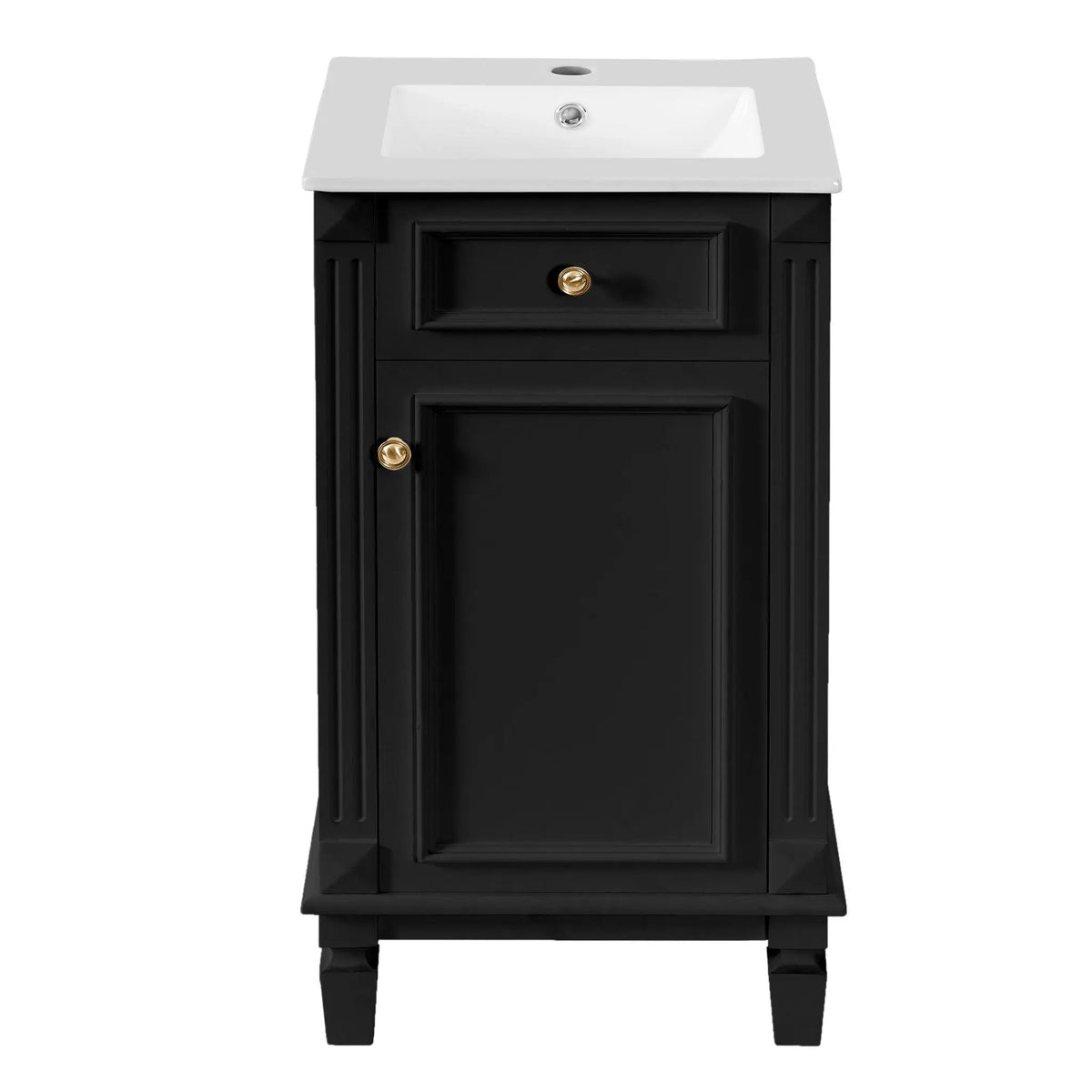 Bathroom Vanity | Solid Wood | Integrated Sink | Soft Closing Doors