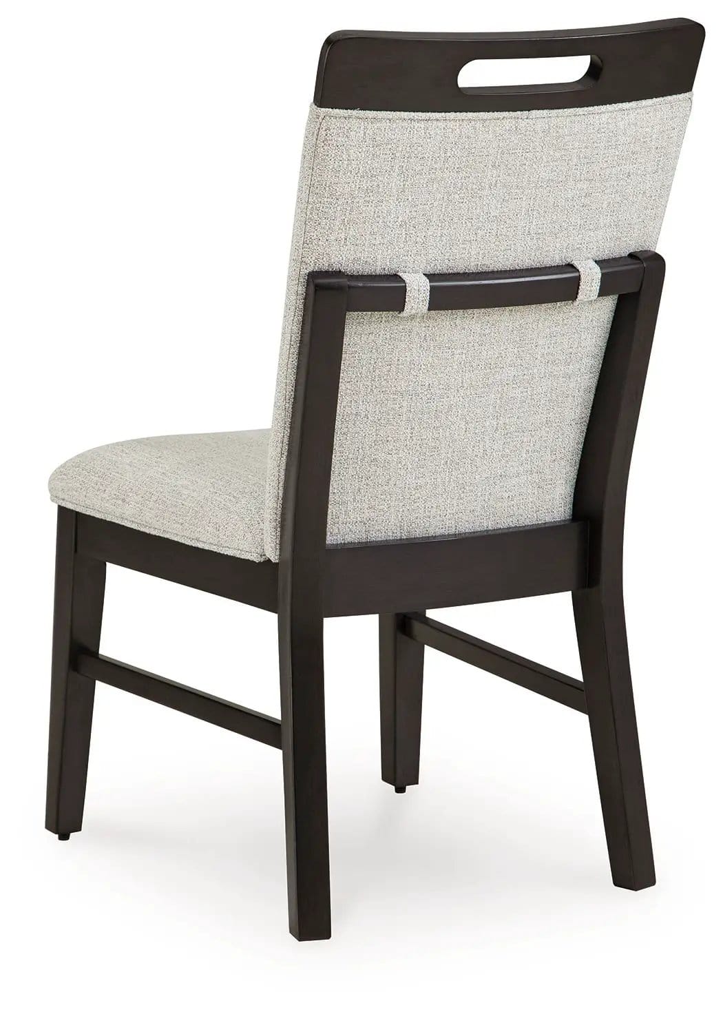 Neymorton Dining Upholstered Side Chair (Set of 2) | 20.25 x 24.5 x 39.38 in | Solid Wood & Fabric | Light Gray / Brown