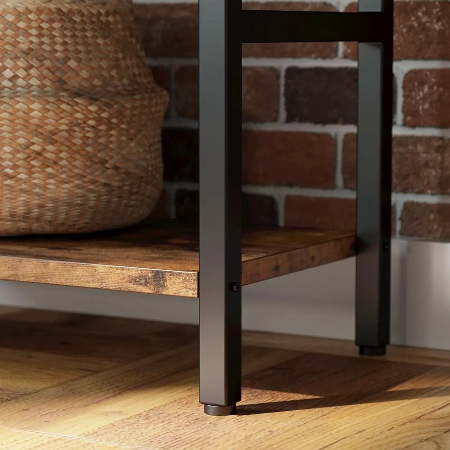 Triple Wide 5 Tier Industrial Bookshelf Matte Black from PriceLows™