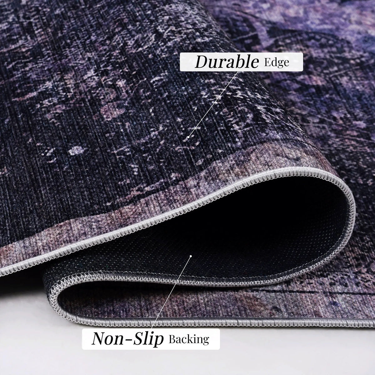 Maval Small Washable Area Rug | 36 x 24 Inch | Easy To Clean | Pet Friendly Design