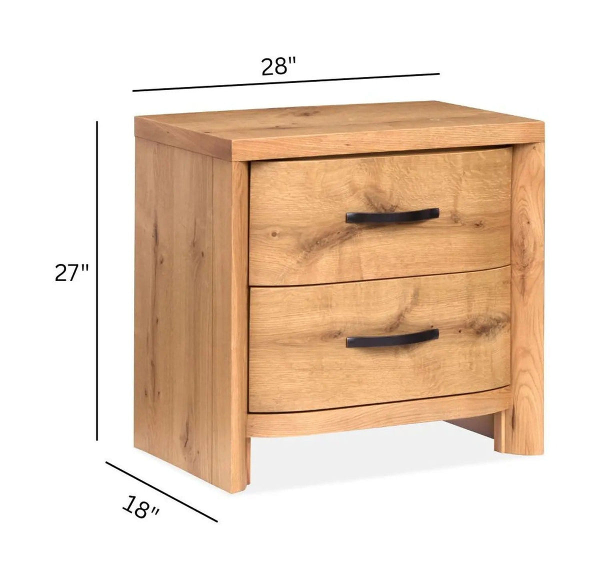 Laramie Nightstand Nightstands w/ Charging Station | 2 Pieces | Bedroom Furniture | Bedroom