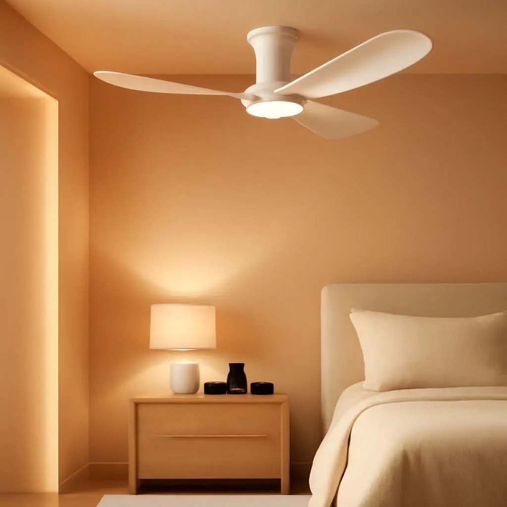 52 Inch Smart Low Profile Ceiling Fan With Remote Control from PriceLows™