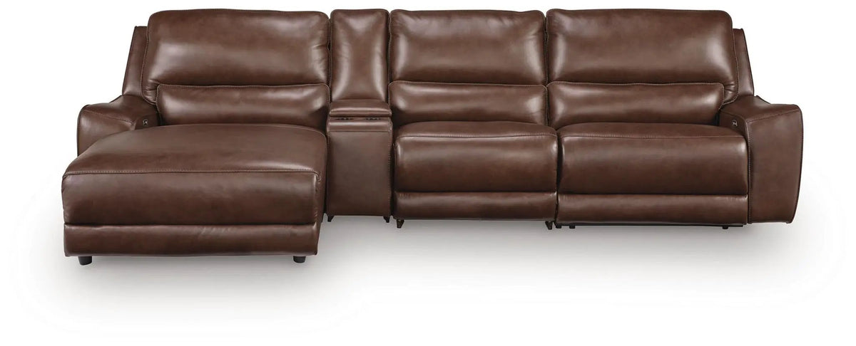 DeepWakes Power Reclining Sectional | Chaise Included | Ultra-Stylish Design | 130 Inch Length