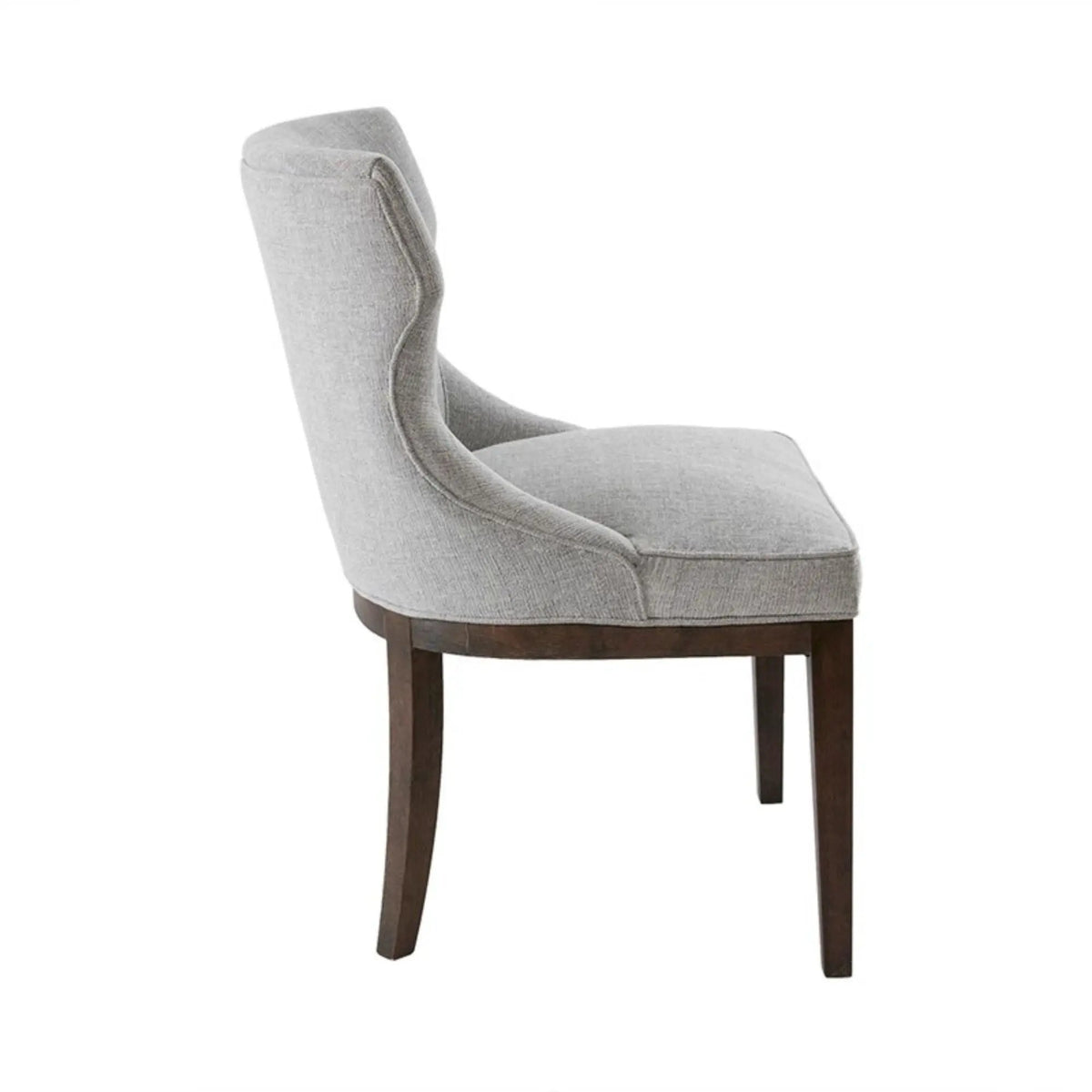 Hutton Dining Side Chairs | Set Of 2 | Gray | 4.5 Inch Thick Seat Cushion