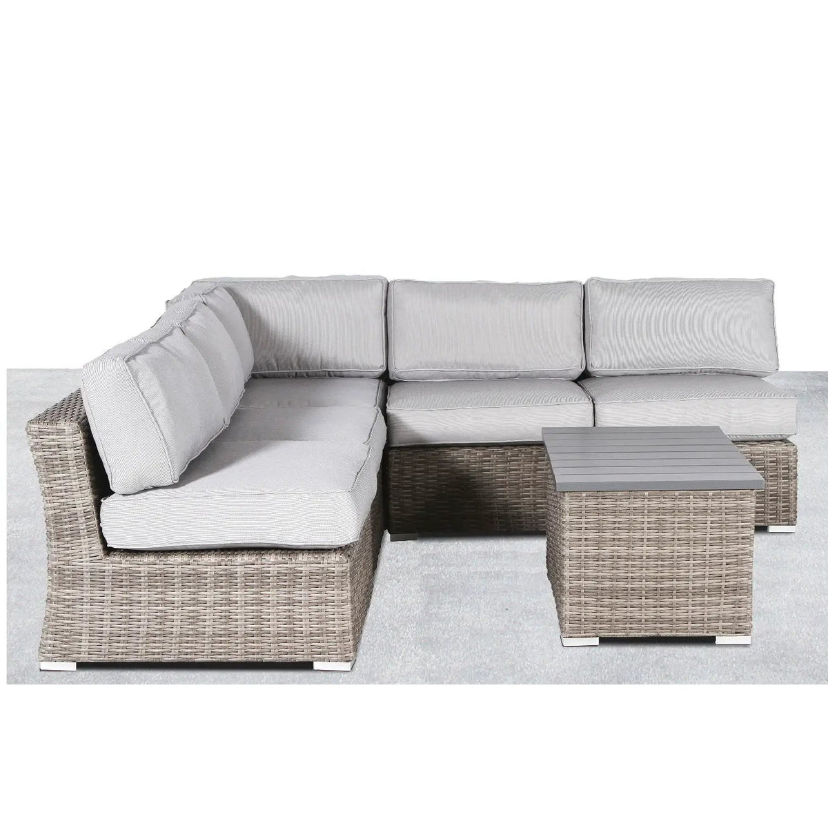 Wicker Sectional Sofa Set | Rustproof Aluminum Frame | Oversized Comfort | Weather-Resistant Wicker