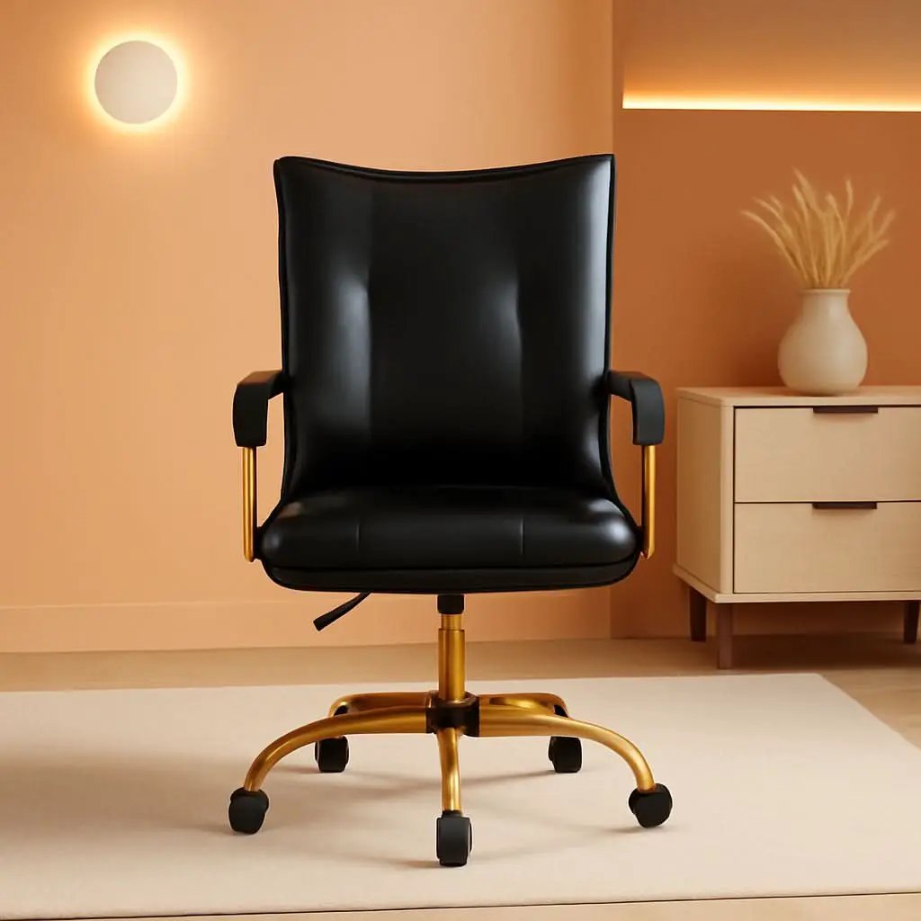 Black Office Desk Chair With Adjustable Height Elegant from PriceLows™
