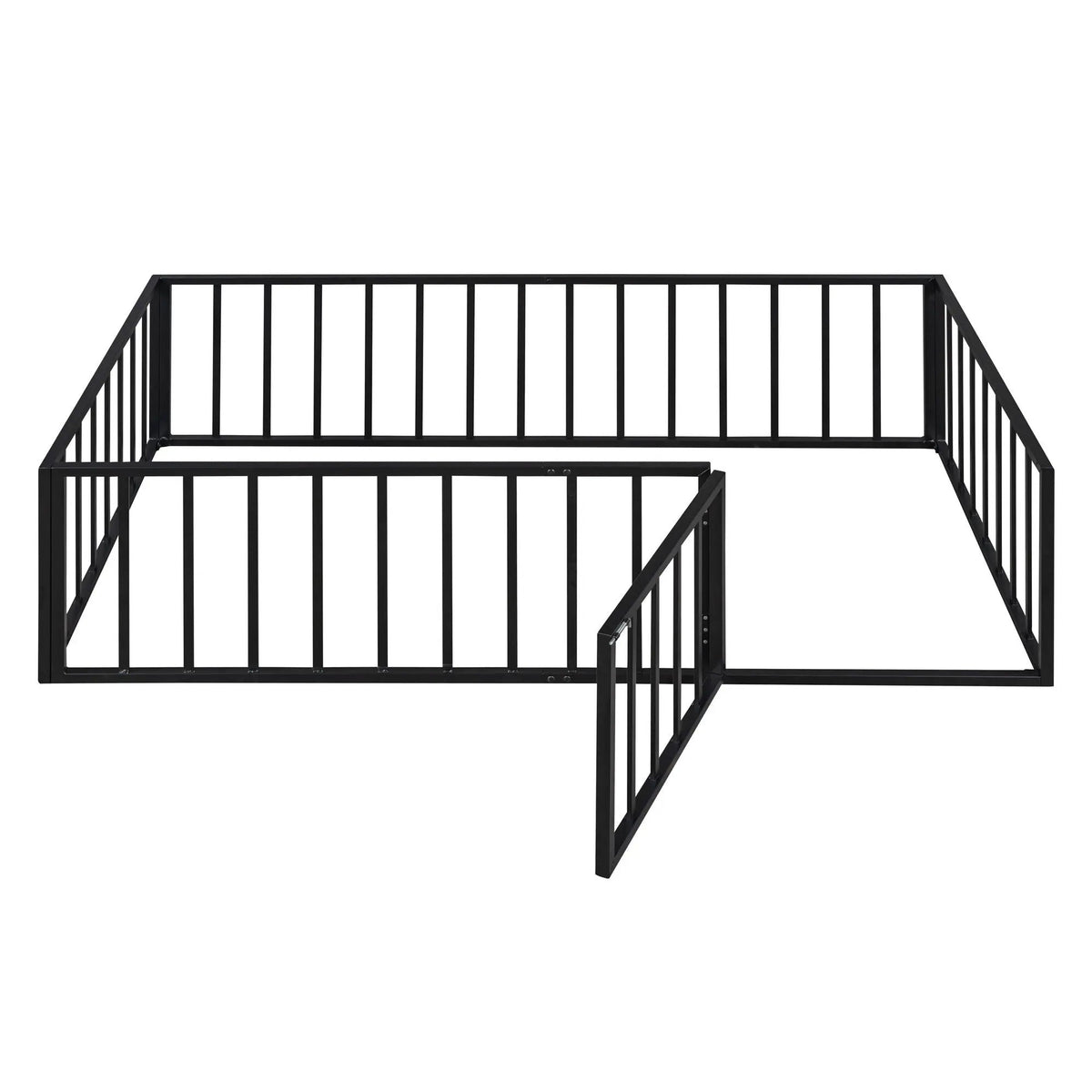 Metal Floor Bed Frame | Raised Fence Gate | Low Platform Design