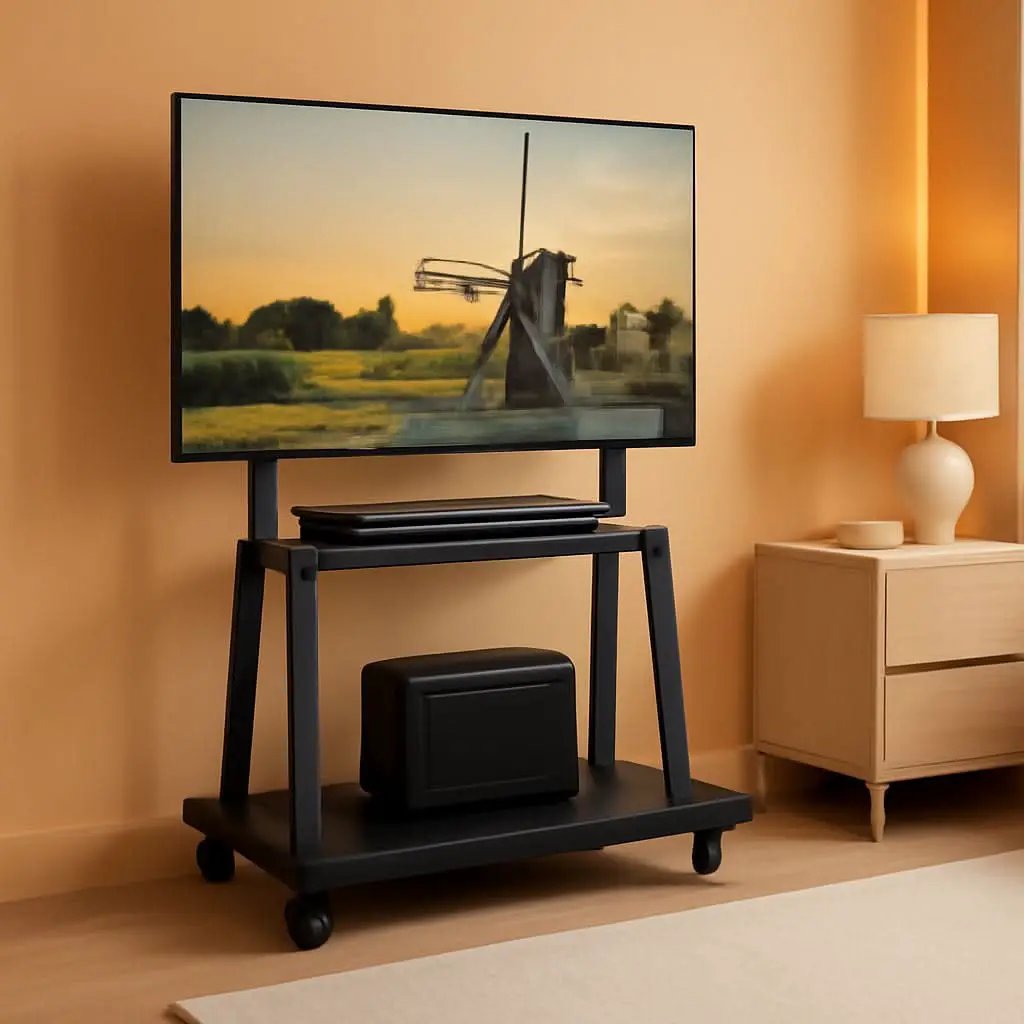 Mobile Tv Cart On Wheels For 42 To 100 Inch Screens from PriceLows™