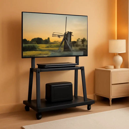 Mobile Tv Cart On Wheels For 42 To 100 Inch Screens from PriceLows™