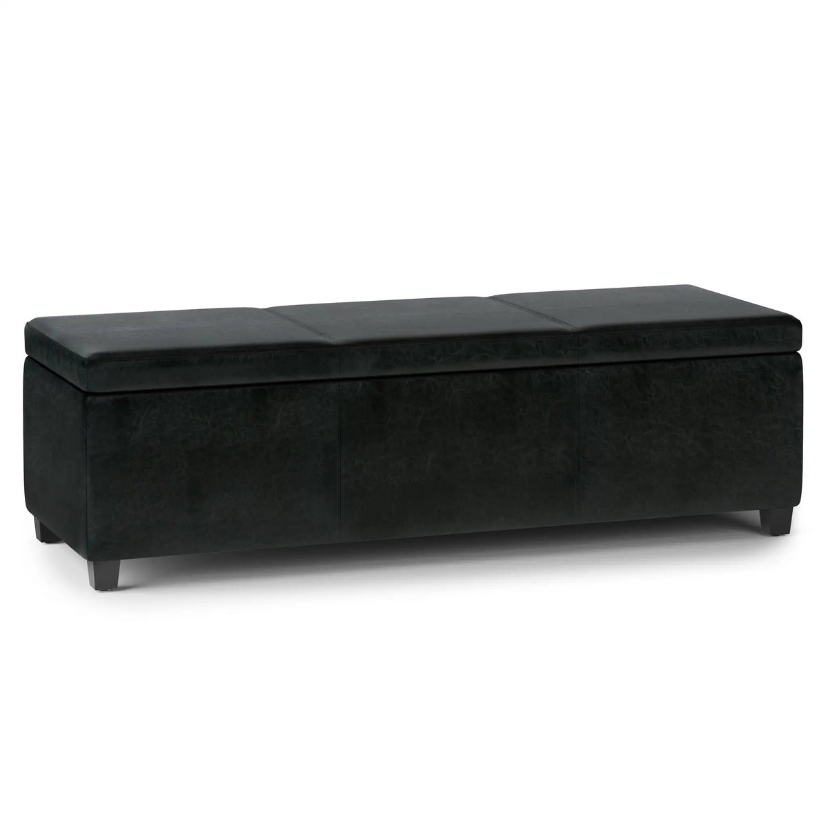 Storage Ottoman Bench | Solid Wood Frame | High Density Foam