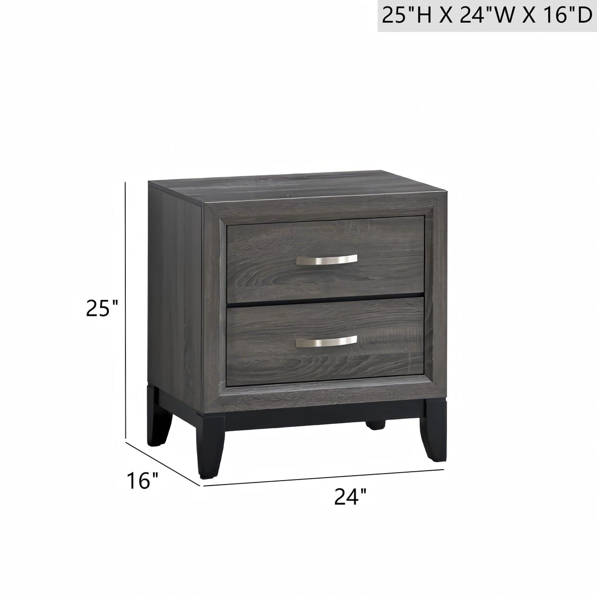 Glasgow Nightstand With English Dovetail Drawers | 2 Pieces | Bedroom Furniture | Bedroom