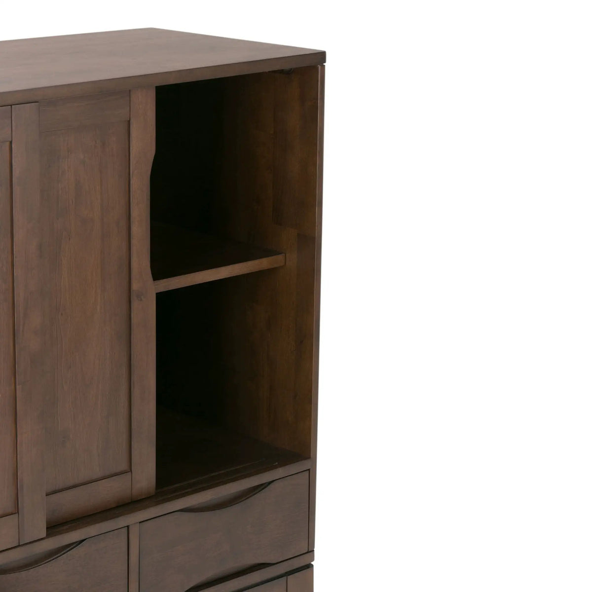 Harper Storage Cabinet | Medium Handcrafted Rubberwood | NC Lacquer Finish | Multipurpose Storage