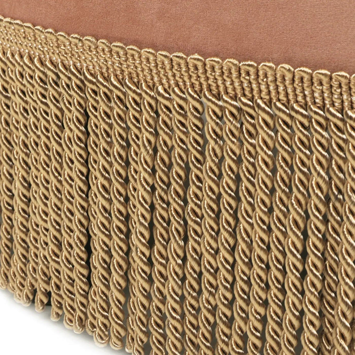 Yolanda Round Accent Ottoman | Handcrafted Quality | Kiln-Dried Hardwood Frame | 16 Inch Height