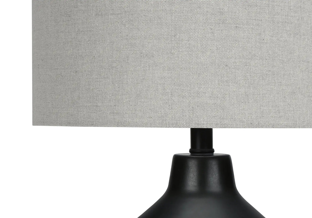 Concrete Table Lamp | Vintage Contemporary Design | 24 Inch Height | 3-Way Rotary Switch