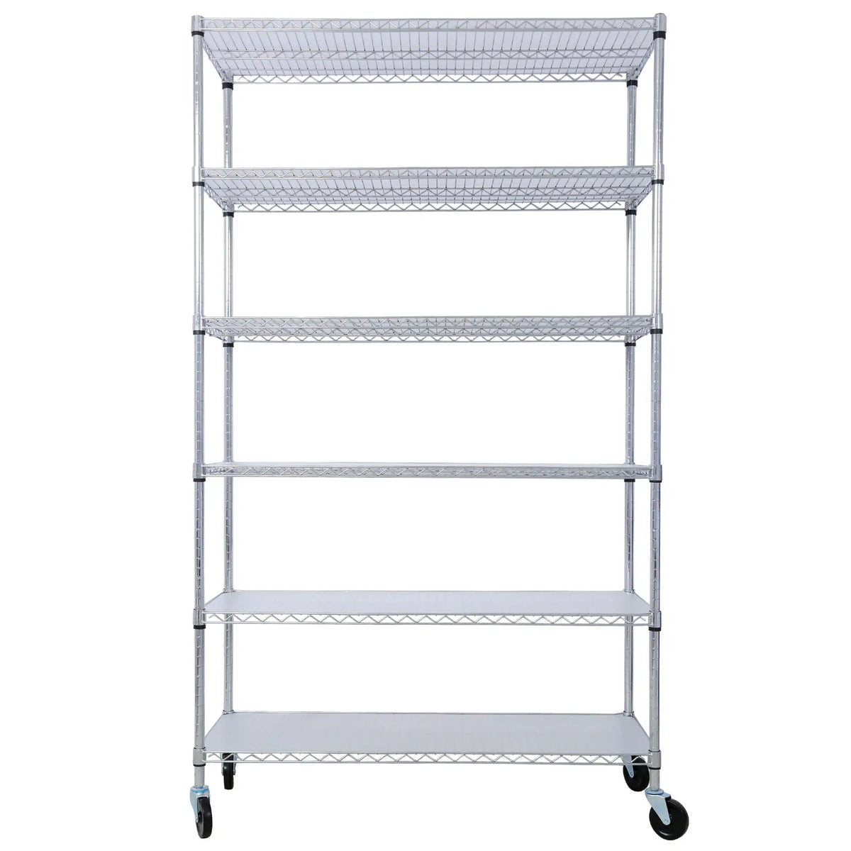 6 Tier Wire Shelving Unit | 6000 Lb Capacity | NSF Metal Rack | Adjustable Shelves