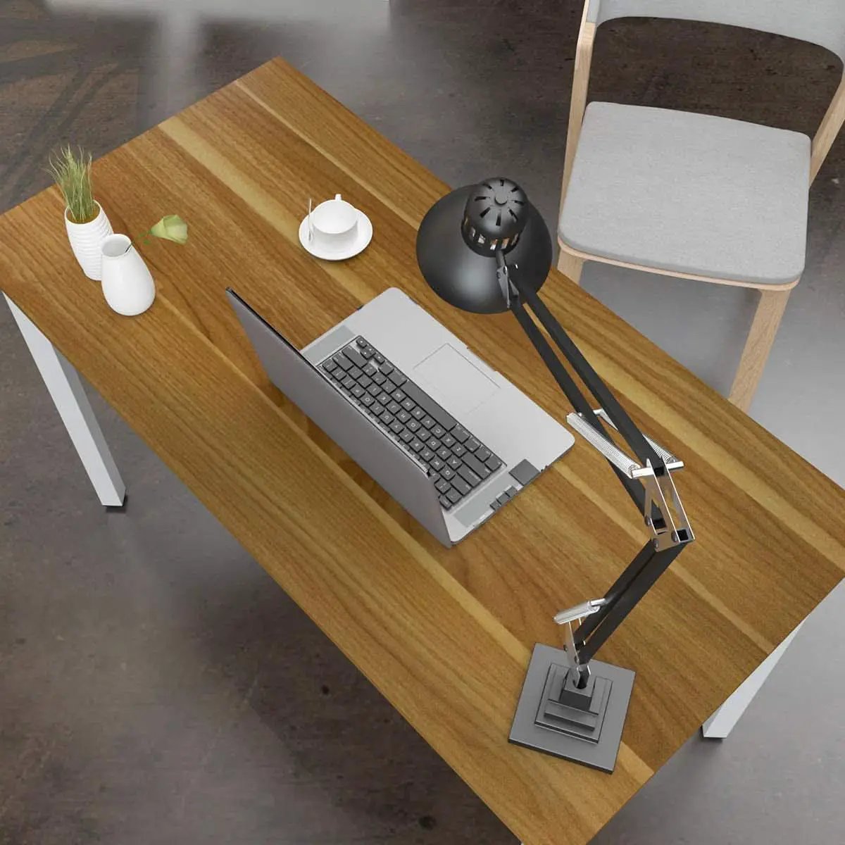 Home Office Desk 45 Degree Metal Legs With Adjustable Pads from PriceLows™