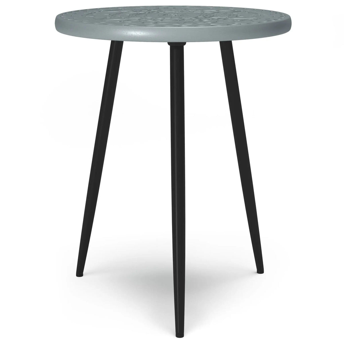 Sherbourne Side Table | 17.1 x 17.1 x 20.9 in | Metal & Wood | Gray