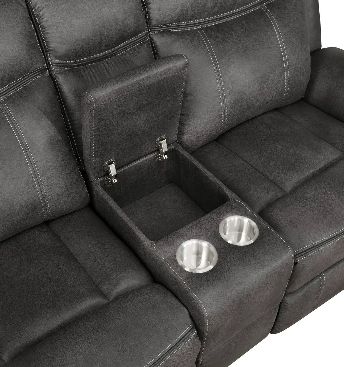 Lawrence 3-piece Upholstered Reclining Sofa Set | 3-Piece Set | Living Room Furniture | Charcoal