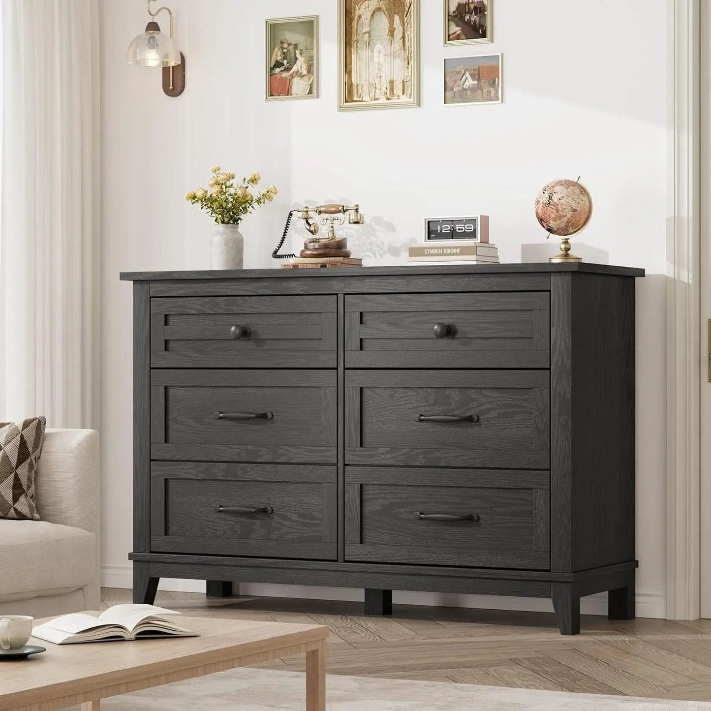 Forty Seven Inches Freestanding Dresser Drawers Deluxe from PriceLows™