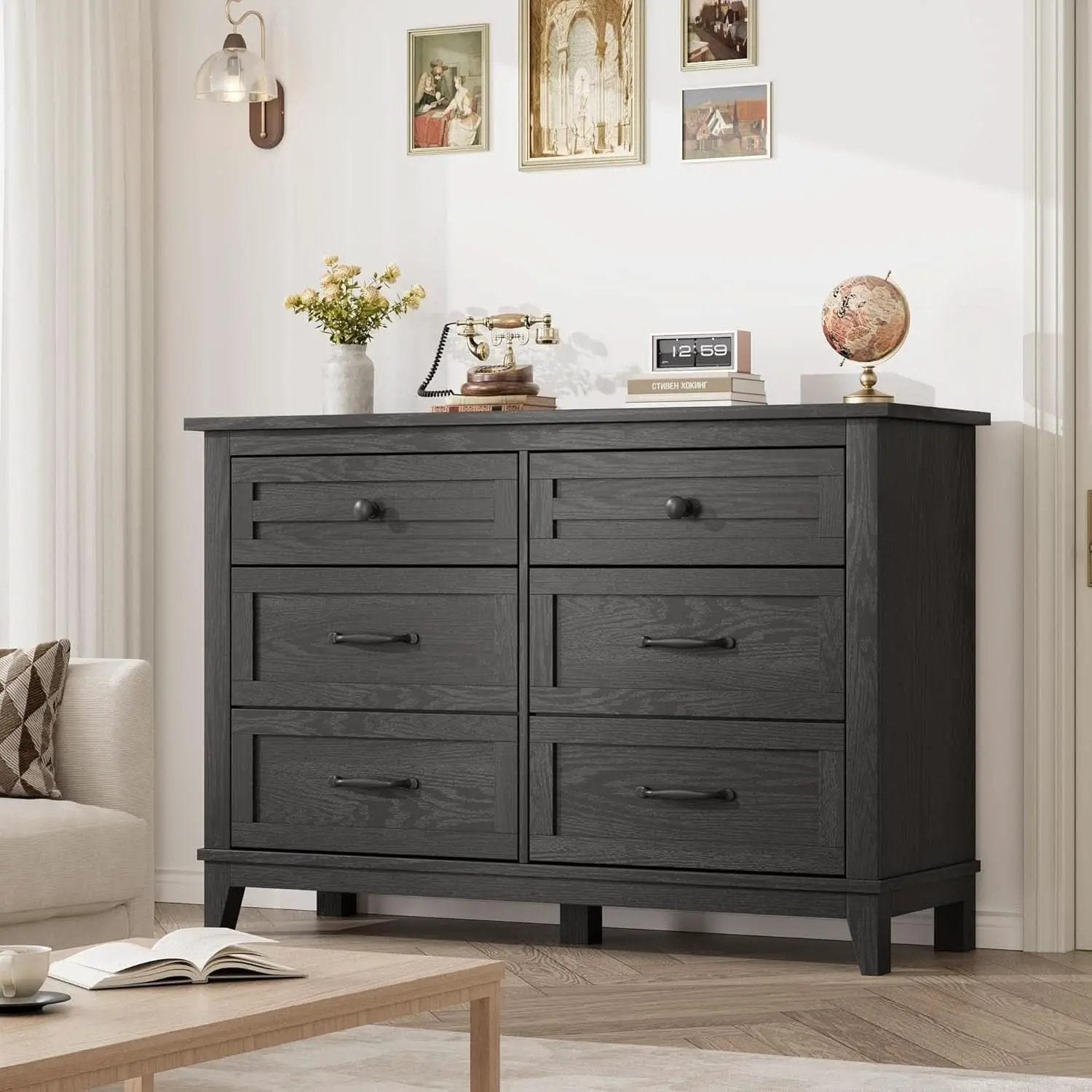 Forty Seven Inches Freestanding Dresser Drawers Deluxe from PriceLows™