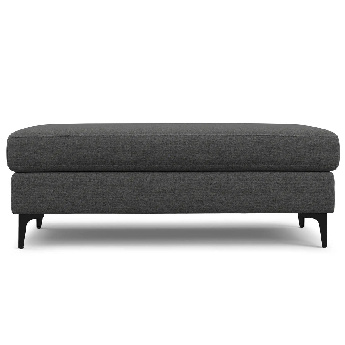 Ava Mid Century Ottoman | Performance Fabric | 100% Recycled Material | 36 Inch Width