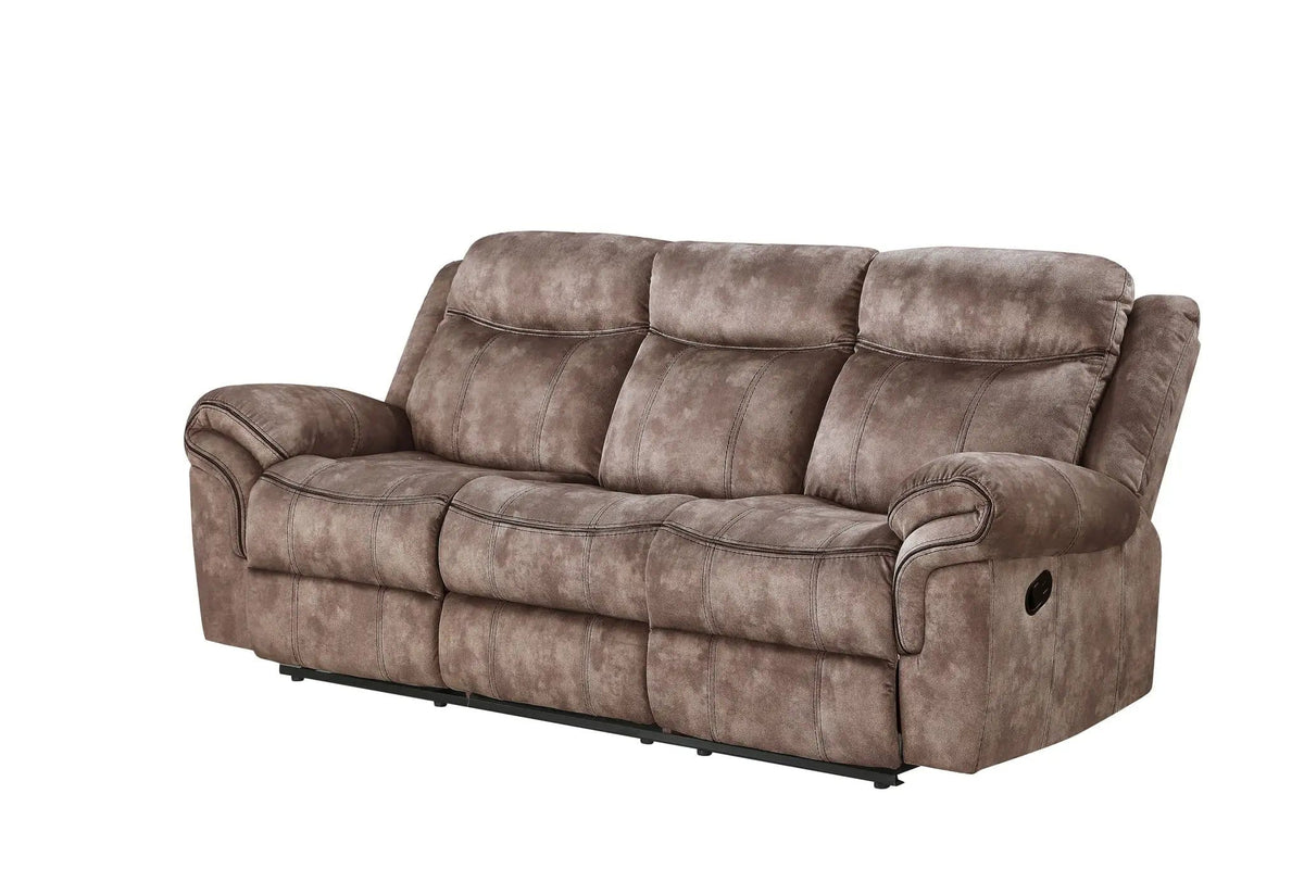 Zubaida Two Tone Recliner Sofa With USB Port Drop Down Table | 2 Pieces | Metal & Wood | Living Room