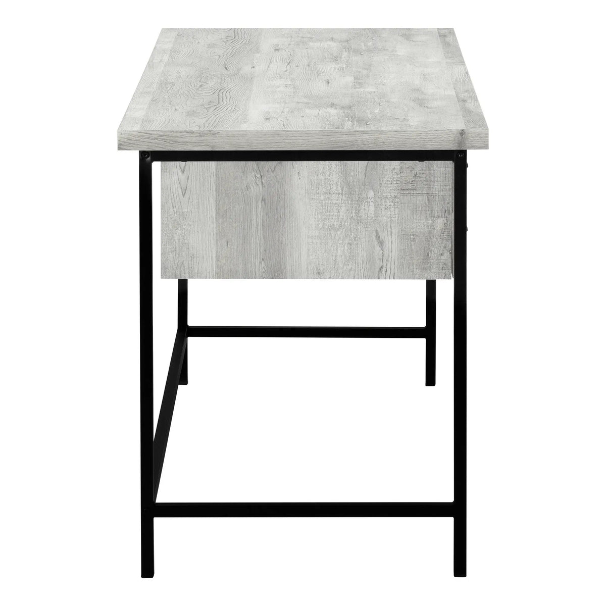Computer Desk | 3 Storage Drawers | Metal Glides | 55.25 Inch Length