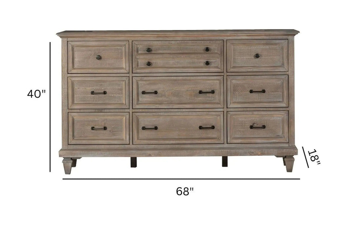 Lancaster Drawer Dresser | 2 Pieces | Wood | Bedroom