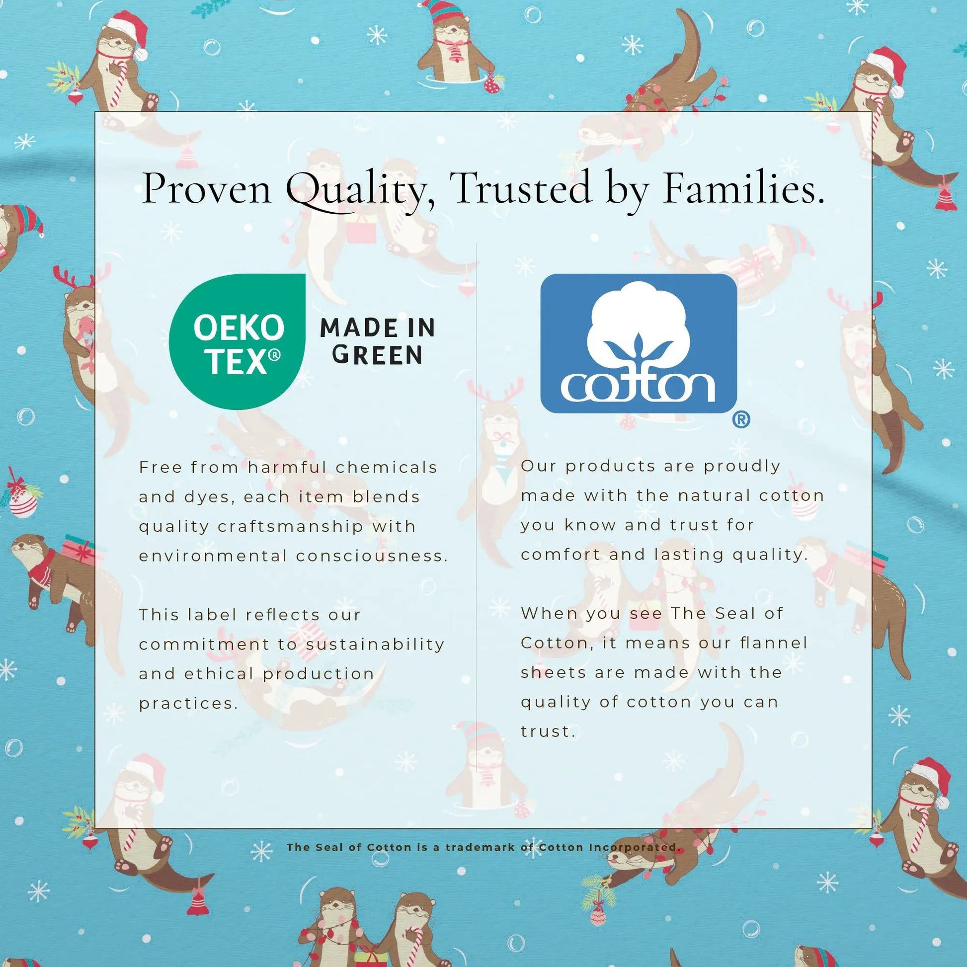 Turkish Cotton Christmas Flannel Sheet - Whittaker Collection from PriceLows™