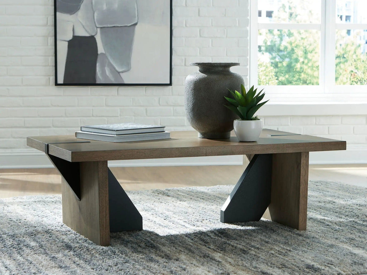 Kandinew Living Room Table | 2 Pieces | Oak Veneer | Home