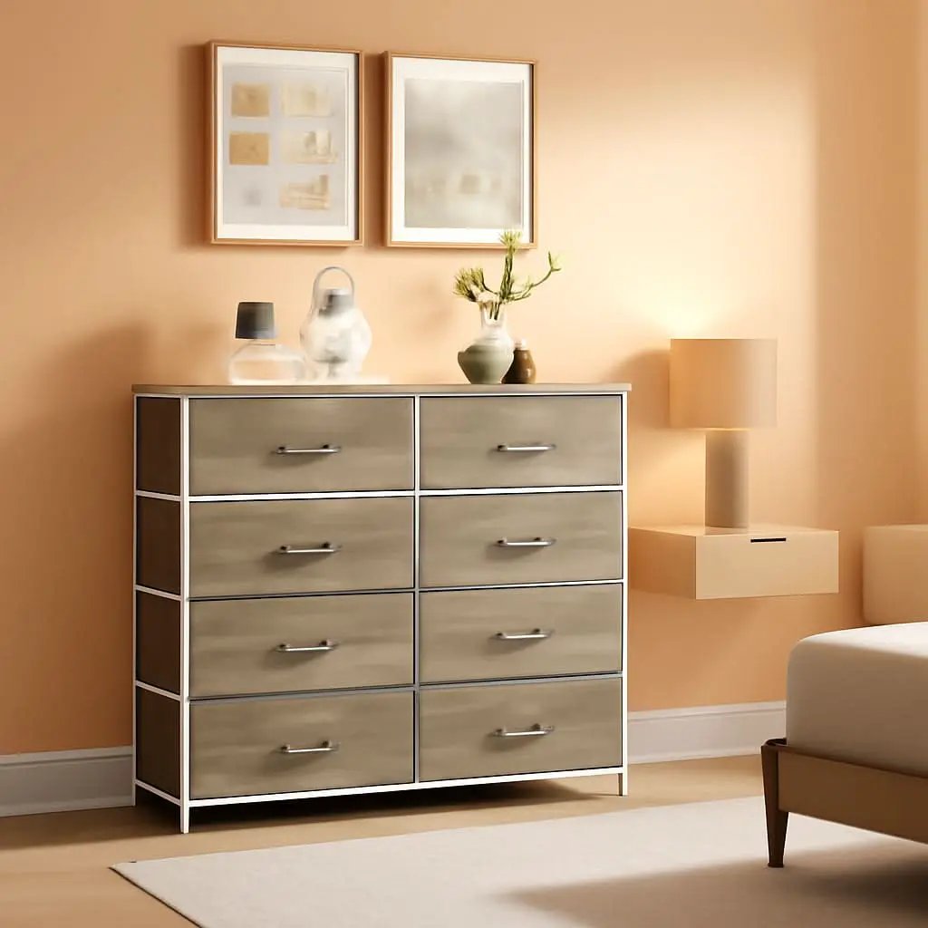 Sonoma White 6 Drawer Dresser For Bedroom Storage Organizer from PriceLows™