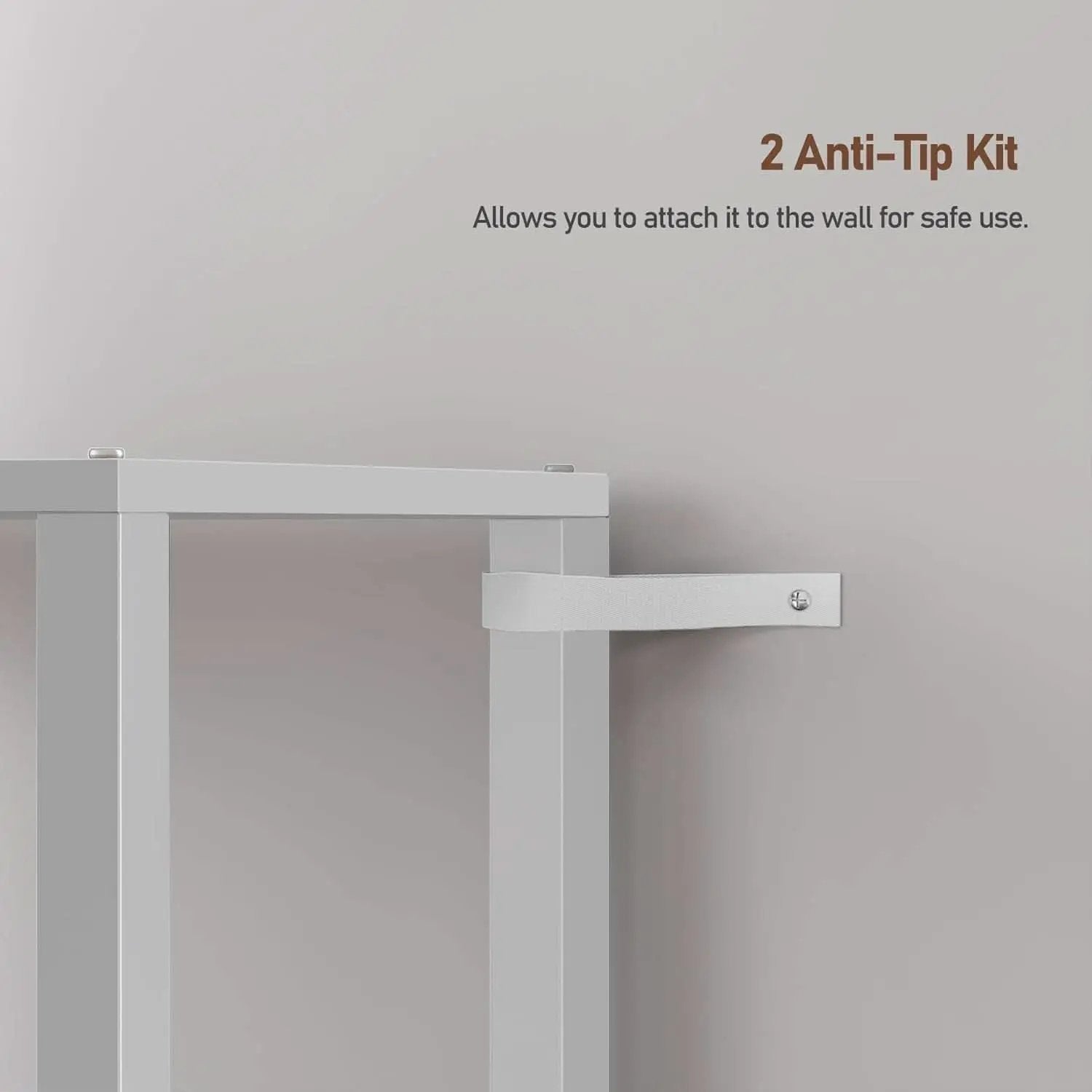 White 6-Tier Narrow Bookshelf With Door For Small Space from PriceLows™