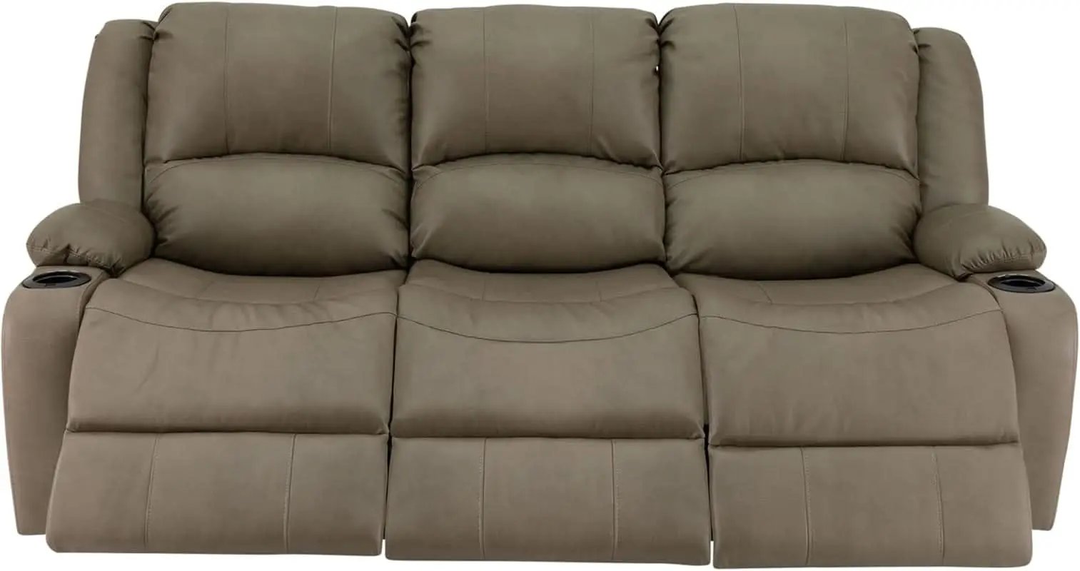 80 Inch Powered Triple Wall Hugger RV Recliner Sofa from PriceLows™