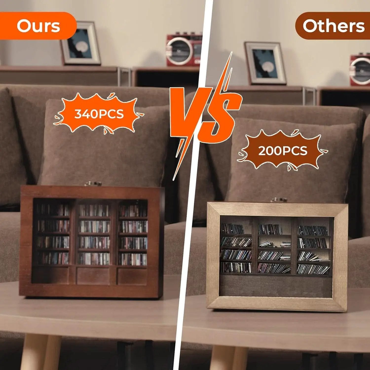 Anxiety Bookshelf Miniature Library Display Cabinet Books from PriceLows™