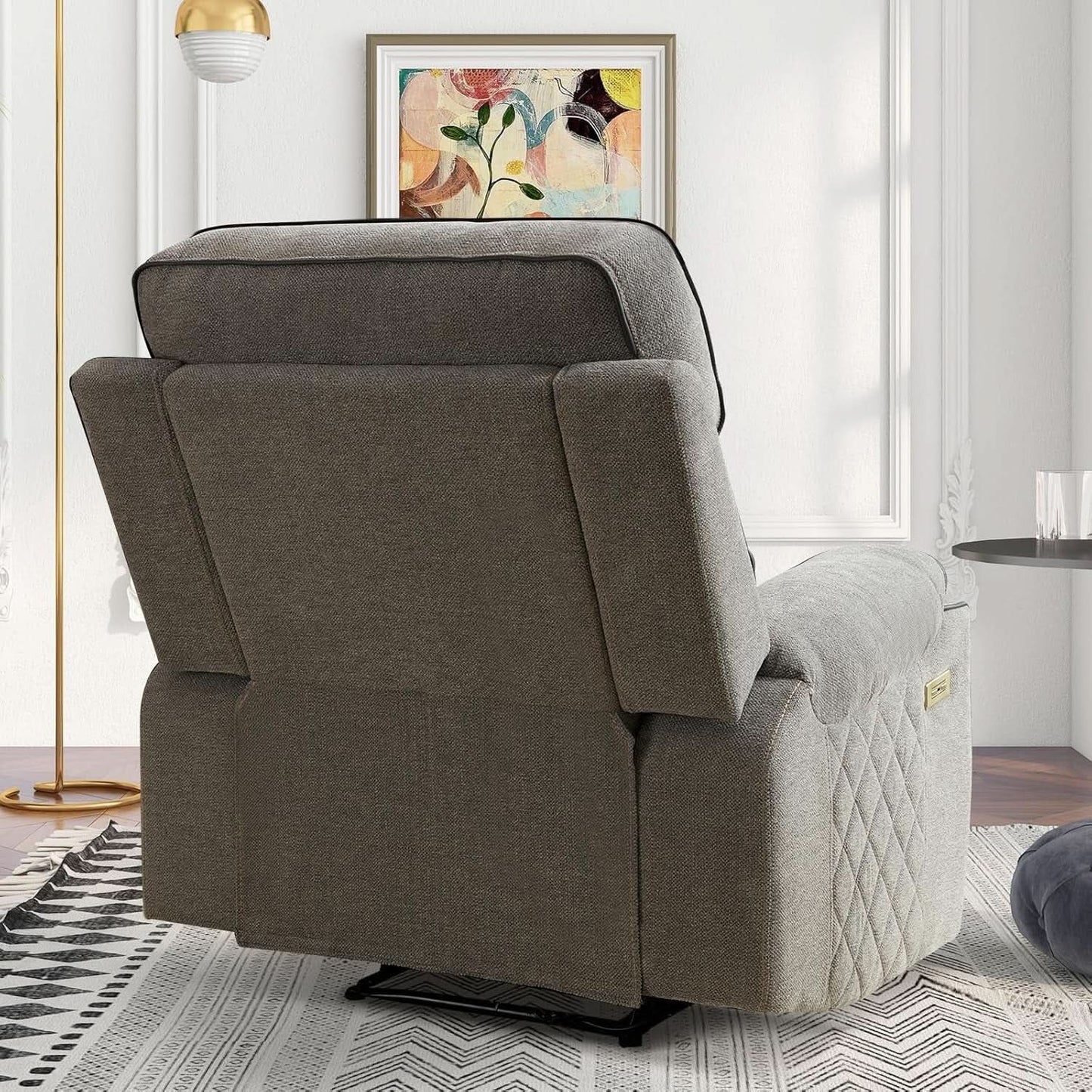 Electric Recliner Chair With USB Charging And Cup Holders from PriceLows™
