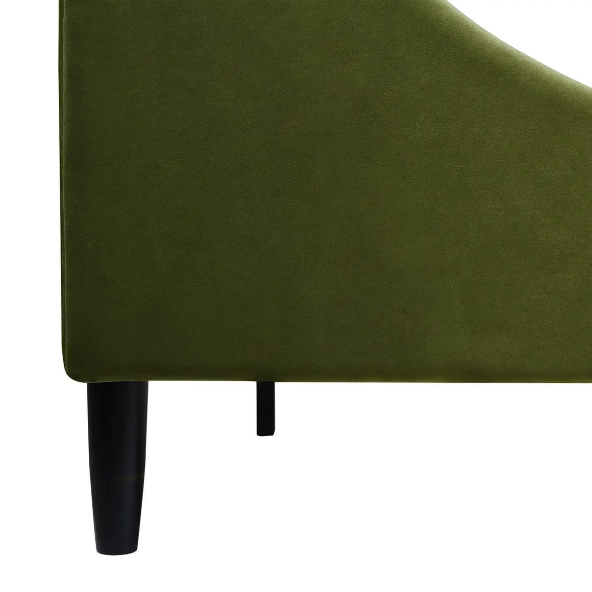Aspen Vertical Tufted Modern Headboard Platform Bed Set | 8 Pieces | Fabric & Plywood | Bedroom