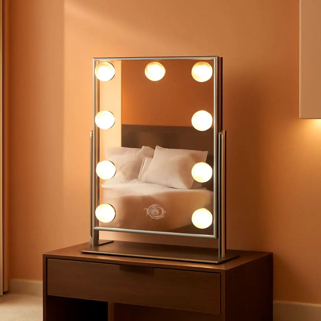 White Vanity Mirror With Light 10X Magnification LED from PriceLows™