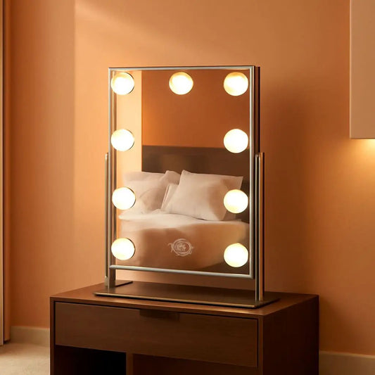 White Vanity Mirror With Light 10X Magnification LED from PriceLows™