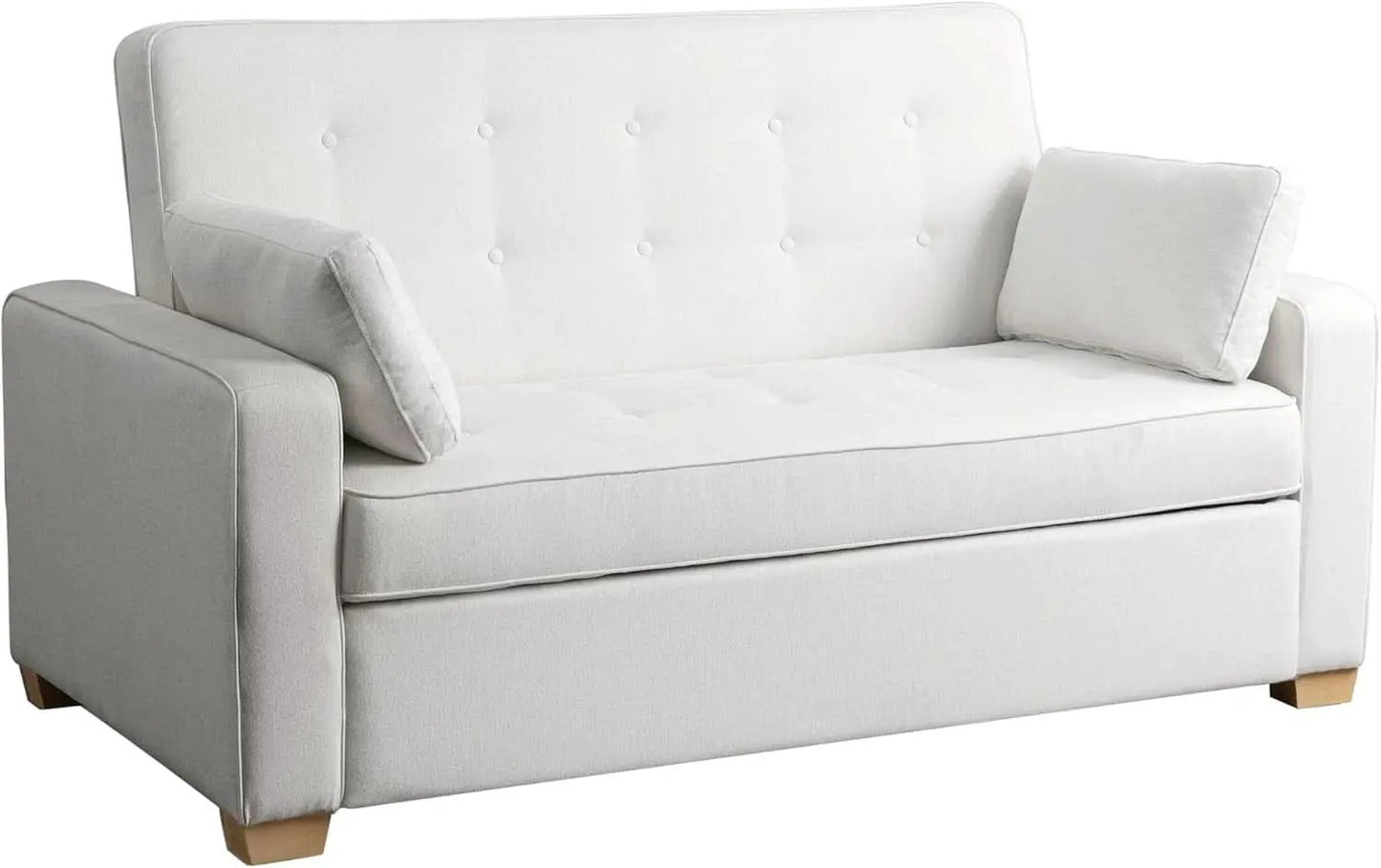 Queen Size Convertible Sleeper Sofa Oyster Upholstery from PriceLows™